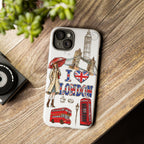 I Love London Illustrated Collage phone case | Tough Case