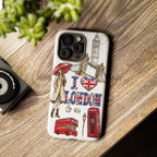 I Love London Illustrated Collage phone case | Tough Case