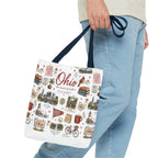 Ohio Illustrated Tote Bag — All-Over-Print Travel & Gift Tote