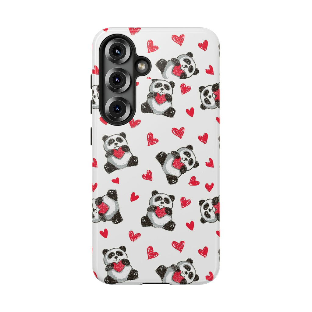 Cute Panda Pattern Phone Case — Tough Cases