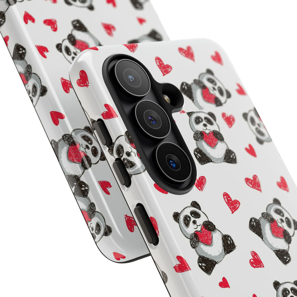 Cute Panda Pattern Phone Case — Tough Cases