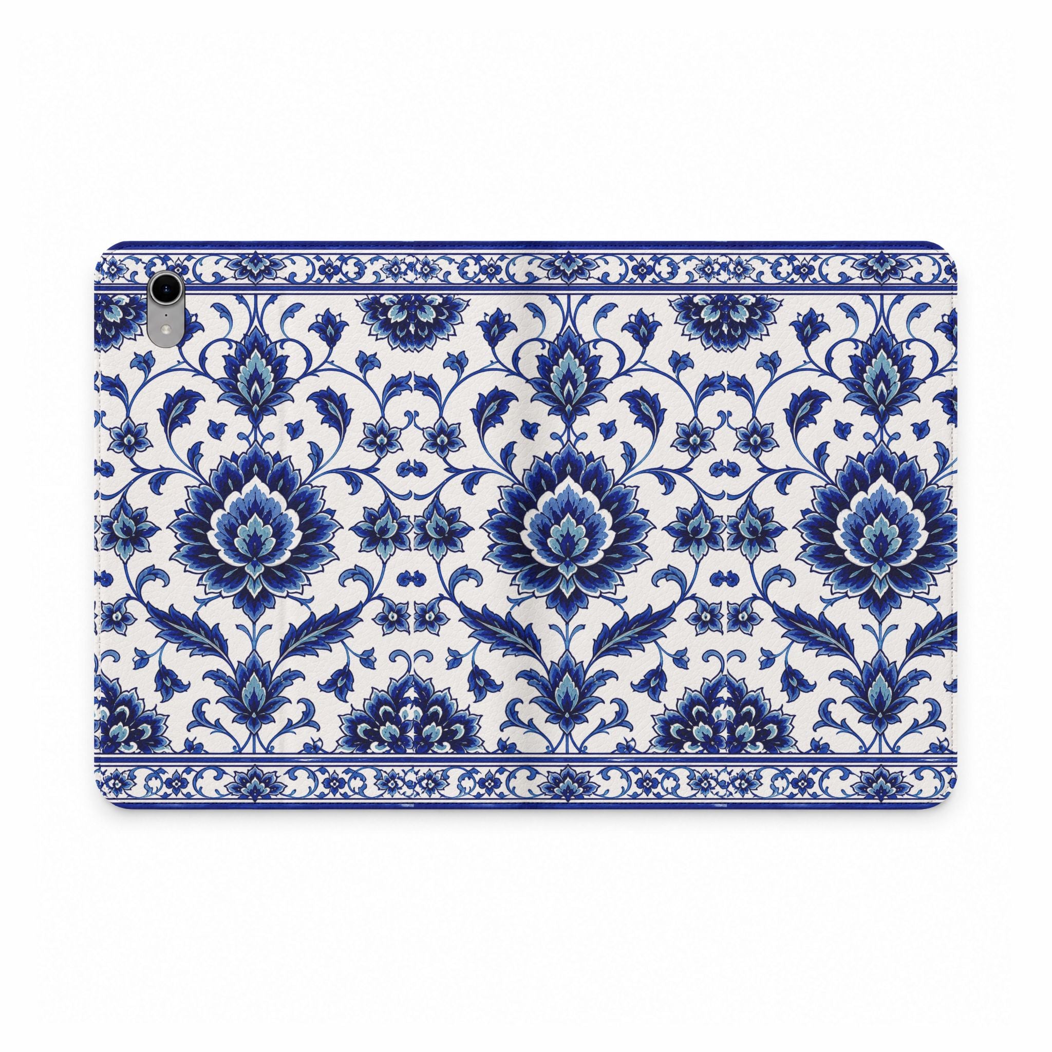Blue Floral Tablet Folio Case
