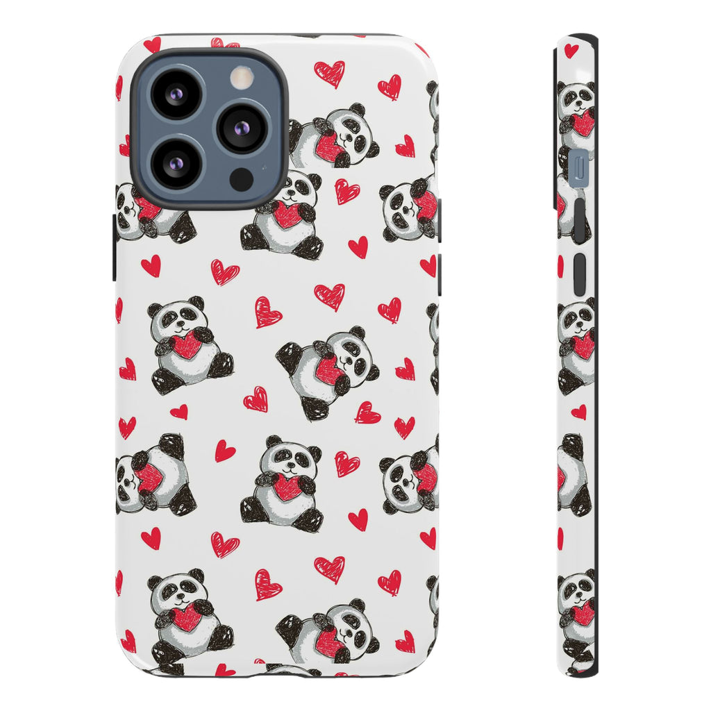 Cute Panda Pattern Phone Case — Tough Cases