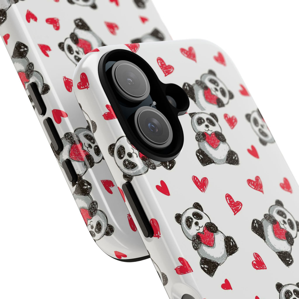 Cute Panda Pattern Phone Case — Tough Cases