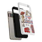 I Love London Illustrated Collage phone case | Tough Case