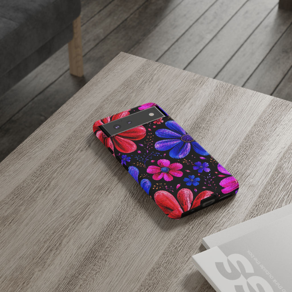 Google Pixel 6 / Glossy - Neon Floral