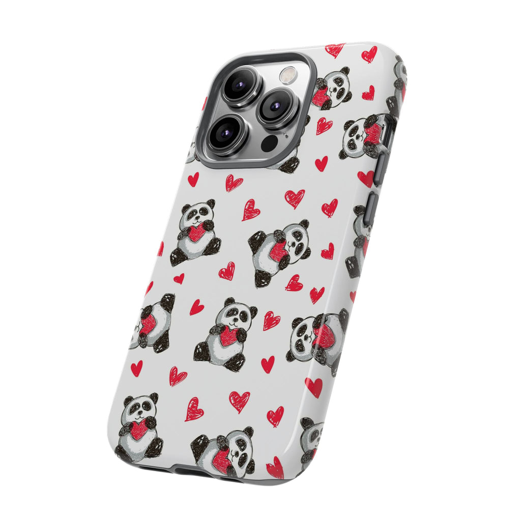 Cute Panda Pattern Phone Case — Tough Cases