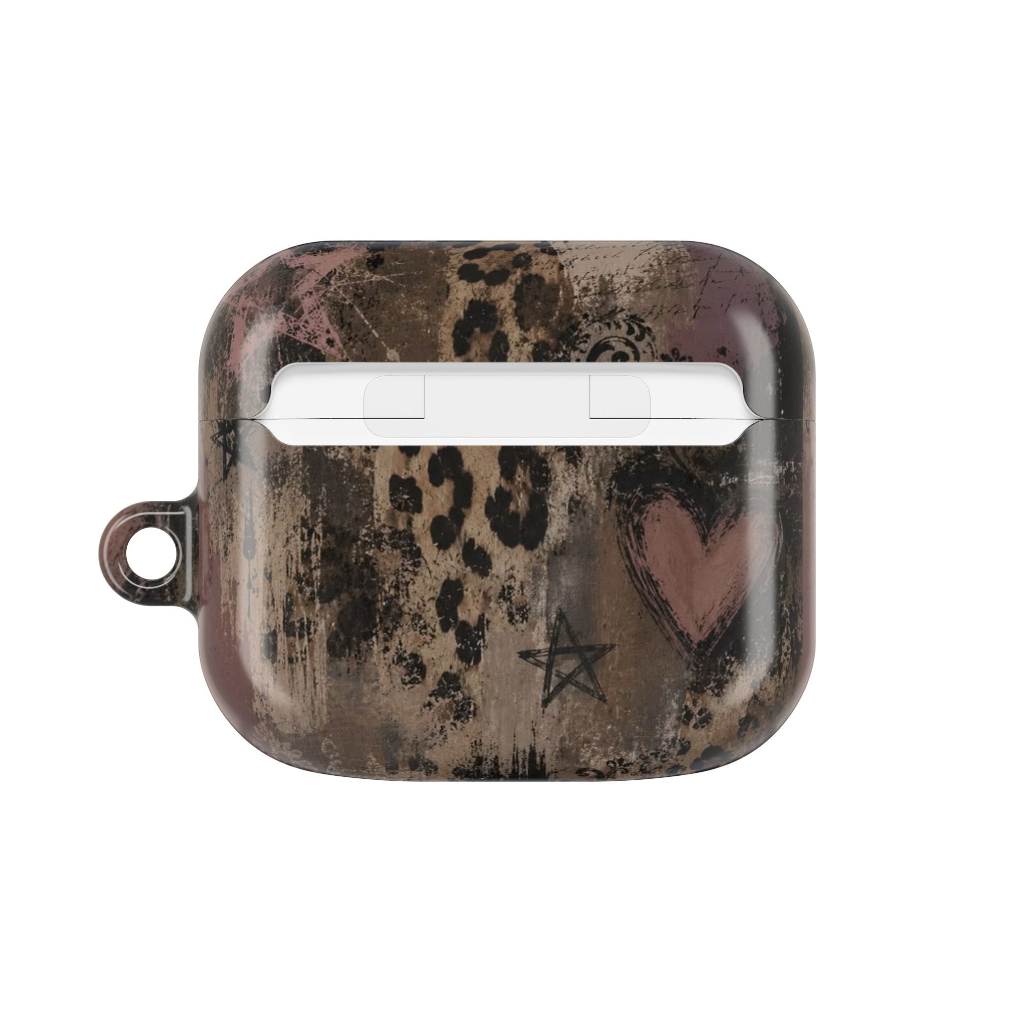 Leopard Heart AirPod Case — Vintage Glam Protective Cover