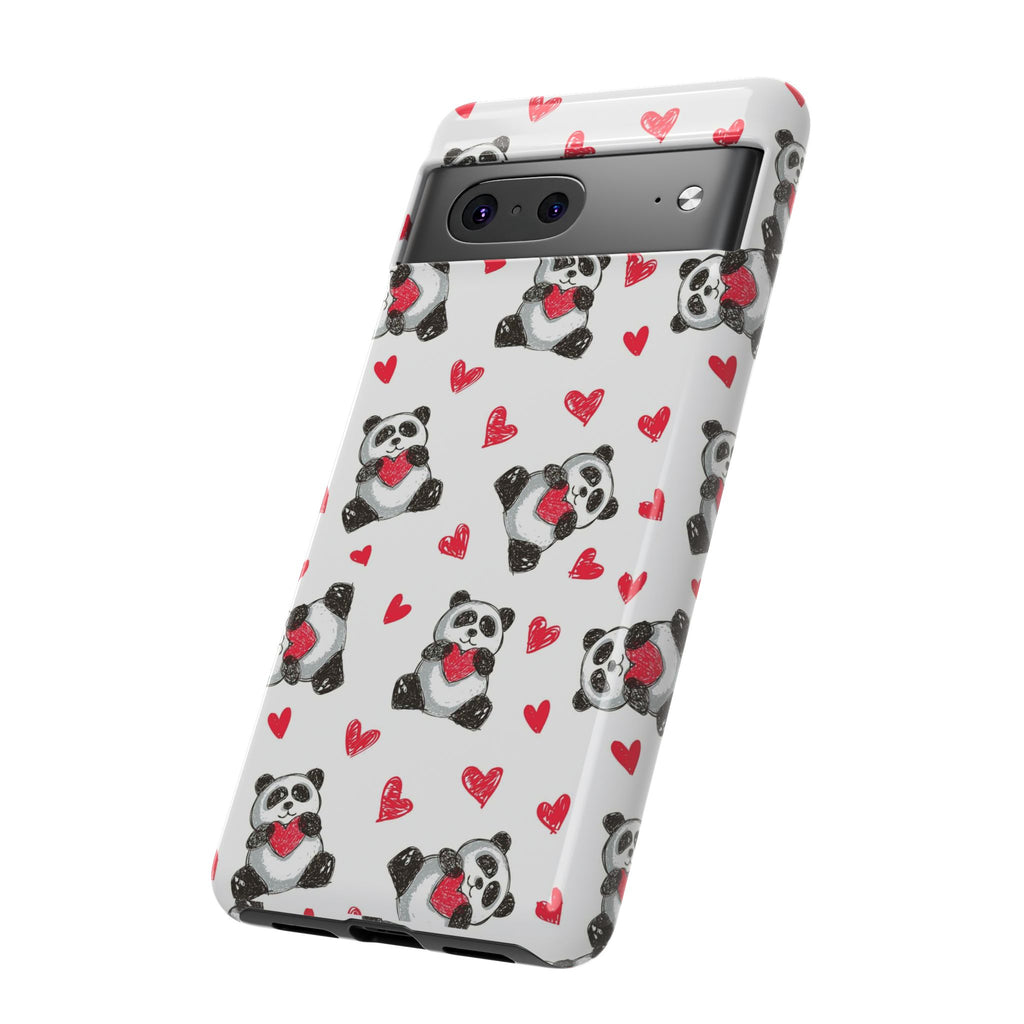 Cute Panda Pattern Phone Case — Tough Cases