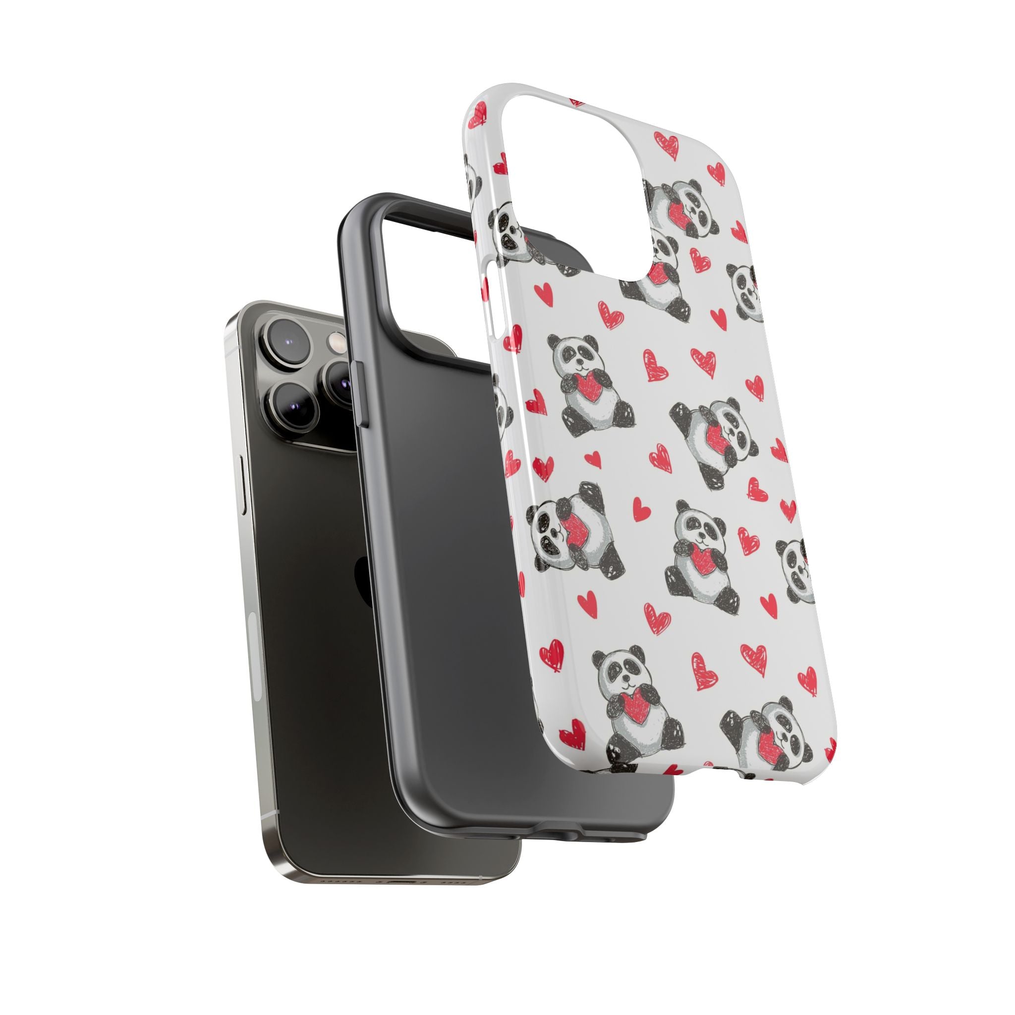 Cute Panda Pattern Phone Case — Tough Cases