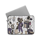 Cute Raccoon Nurse Laptop Sleeve — Nursing Student Gift, Scrubs & Coffee Design
