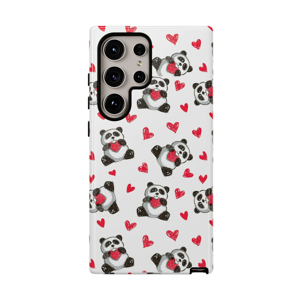 Cute Panda Pattern Phone Case — Tough Cases