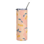 Retro Yellow Cherry - Stainless Tumbler