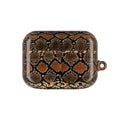 Snake Print AirPod Case — Brown Python Pattern Protective Cover