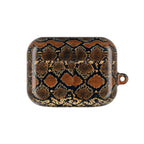 Snake Print AirPod Case — Brown Python Pattern Protective Cover