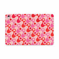 Tablet Case - Pink & Red Heart Wave Pattern Folio