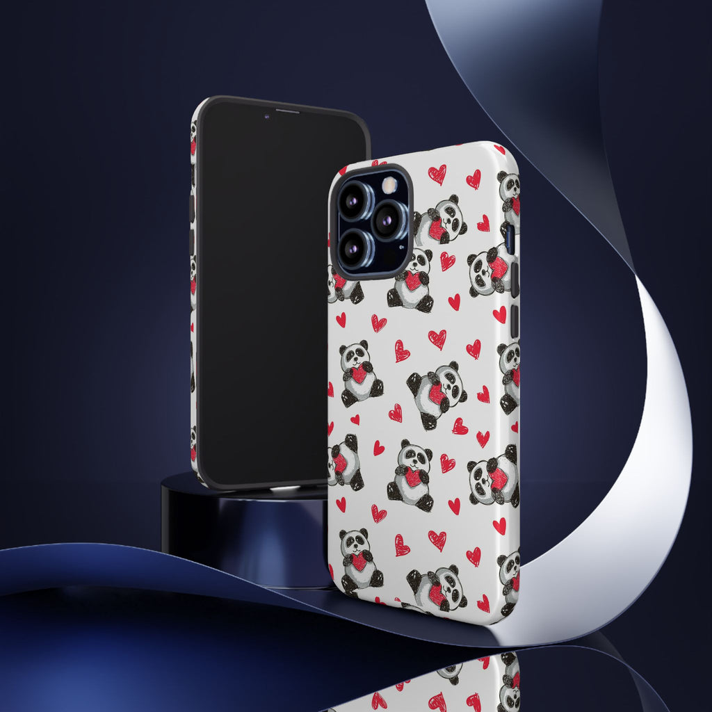 Cute Panda Pattern Phone Case — Tough Cases