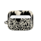 Leopard Print AirPod Case — Black & Ivory Chic Protective Cover