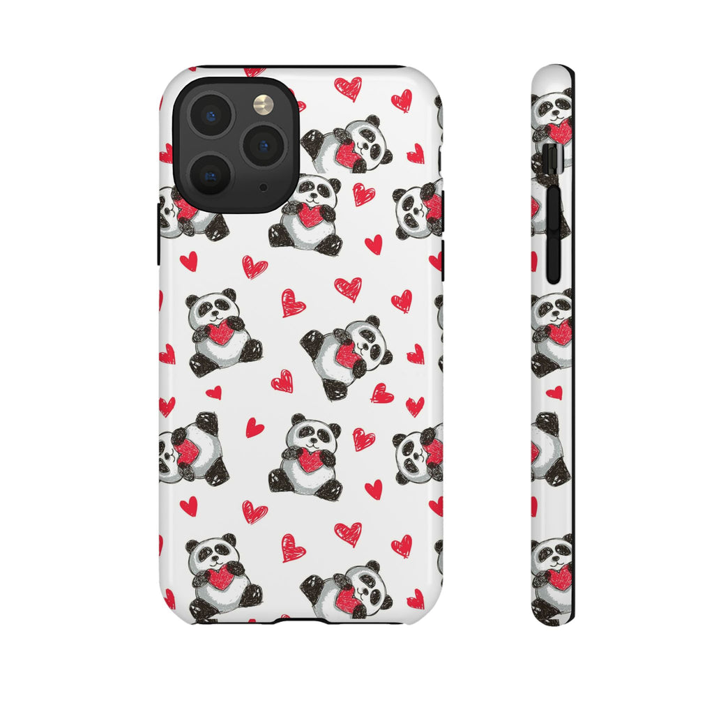 Cute Panda Pattern Phone Case — Tough Cases