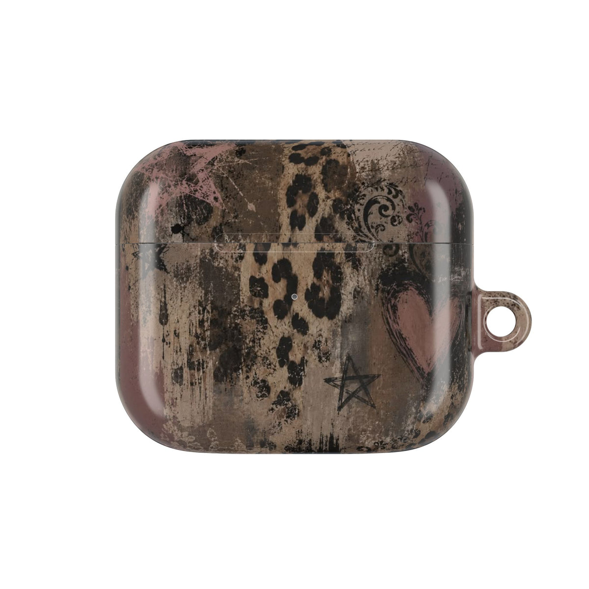 Funda AirPods Corazón de Leopardo — Cubierta Protectora Glamour Vintage