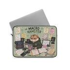 Macro Hamster Laptop Sleeve — Cute Finance-Themed Protective Case for Students & Analysts