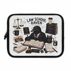Law School Raven Laptop Sleeve — Cute Scholarly Crow Design for Law Students & Graduates
