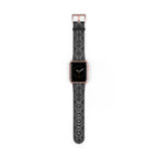 Black Snakeskin Pattern Watch Band | Apple Watch Strap