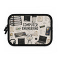 Computer Engineering Laptop Sleeve — Cute Tech Doodle Design