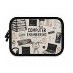 Computer Engineering Laptop Sleeve — Cute Tech Doodle Design