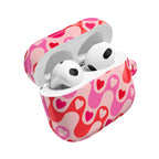 Heart Pattern AirPod Case — Pink Retro Love Protective Cover