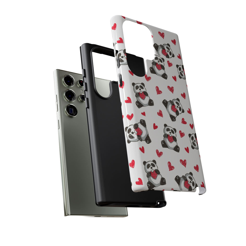 Cute Panda Pattern Phone Case — Tough Cases