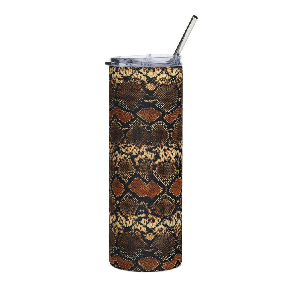 20oz Snake Print Stainless Steel Tumbler – Insulated Travel Cup