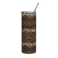 20oz Snake Print Stainless Steel Tumbler – Insulated Travel Cup