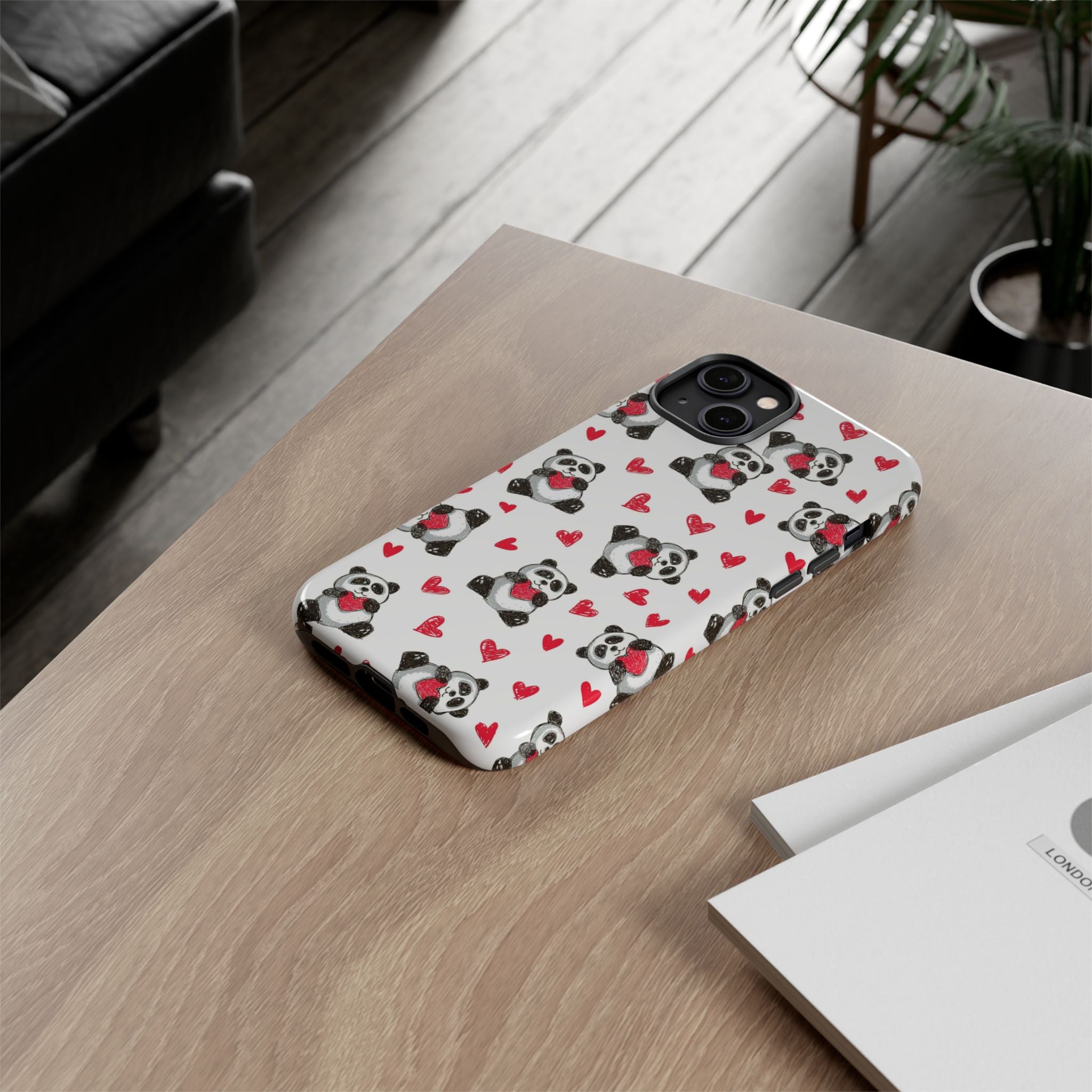 Cute Panda Pattern Phone Case — Tough Cases