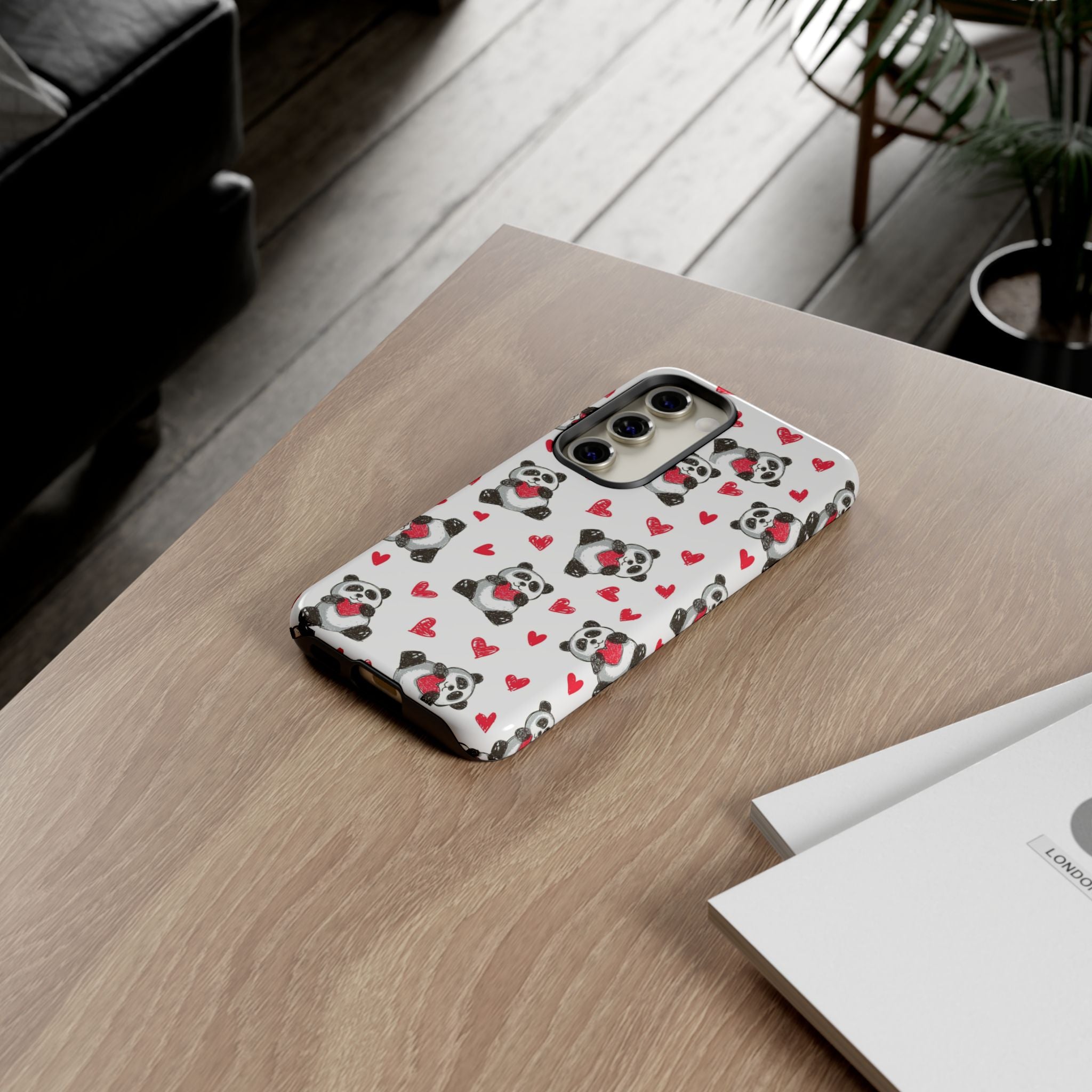 Cute Panda Pattern Phone Case — Tough Cases