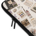 Art Student Energy Laptop Sleeve — Watercolor Art Supplies Pattern