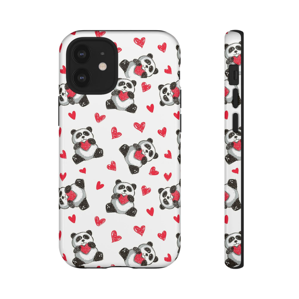 Cute Panda Pattern Phone Case — Tough Cases