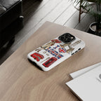 I Love London Illustrated Collage phone case | Tough Case