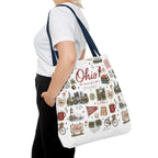 Ohio Illustrated Tote Bag — All-Over-Print Travel & Gift Tote