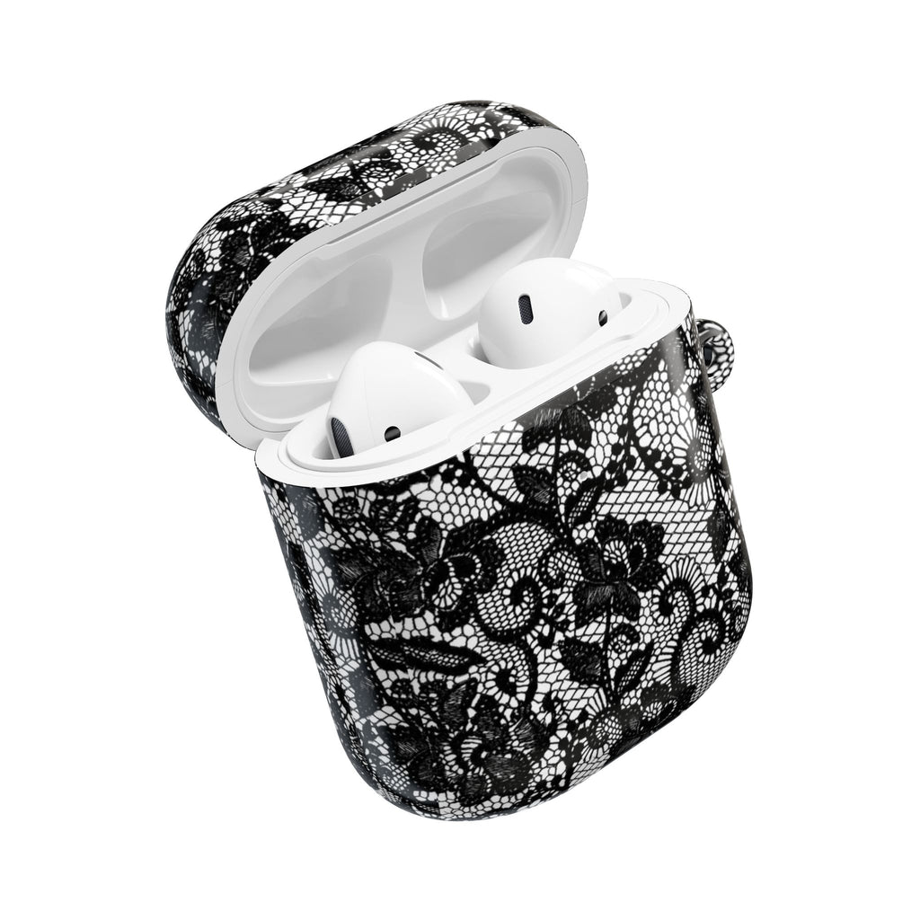 Black Floral Lace - AirPod Case