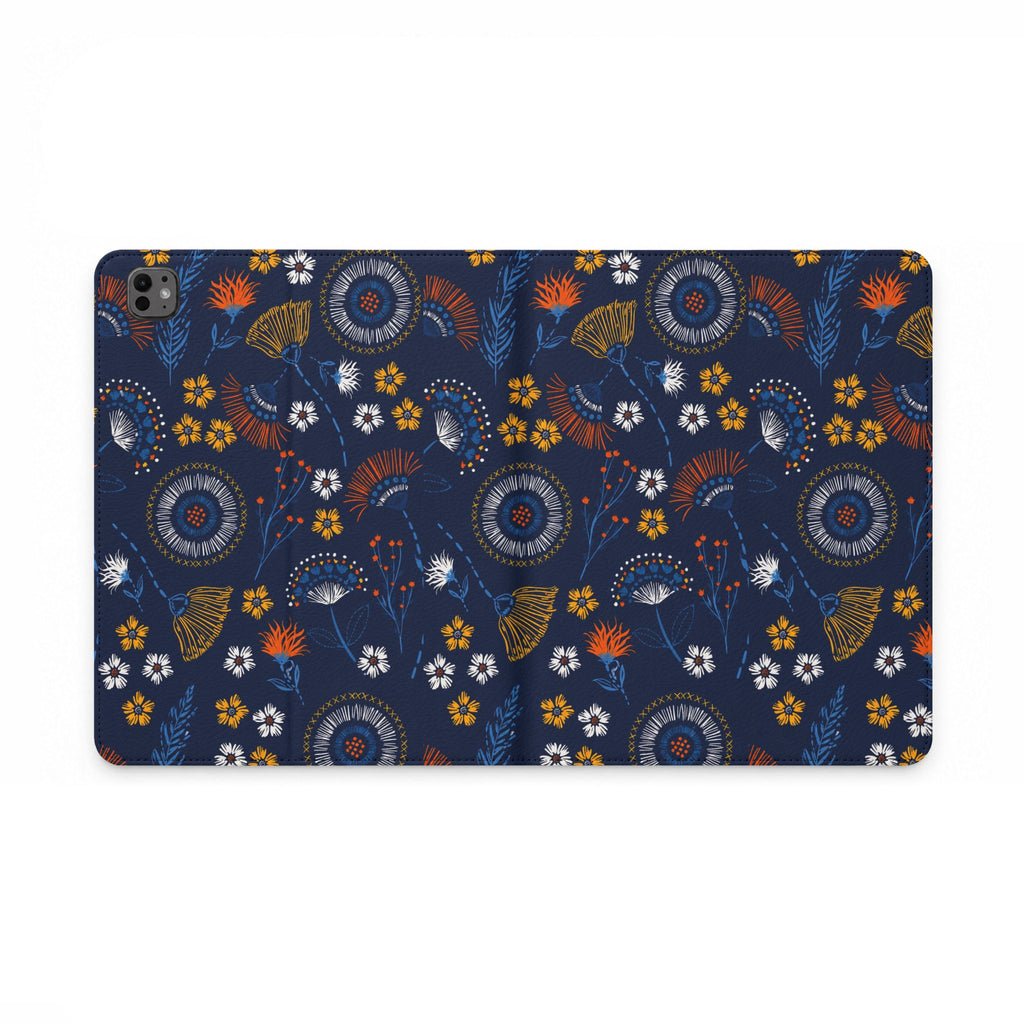 Midnight Wildflower - Tablet Folio Case
