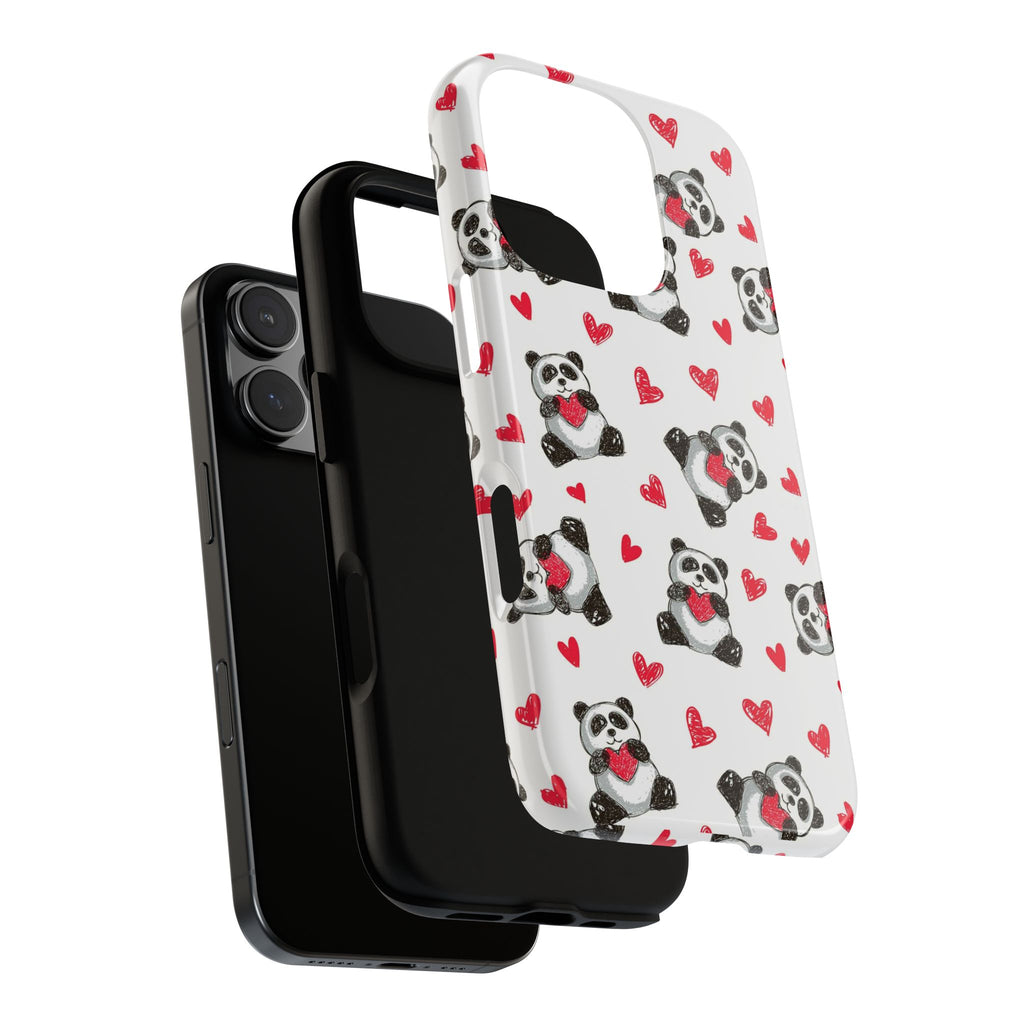 Cute Panda Pattern Phone Case — Tough Cases