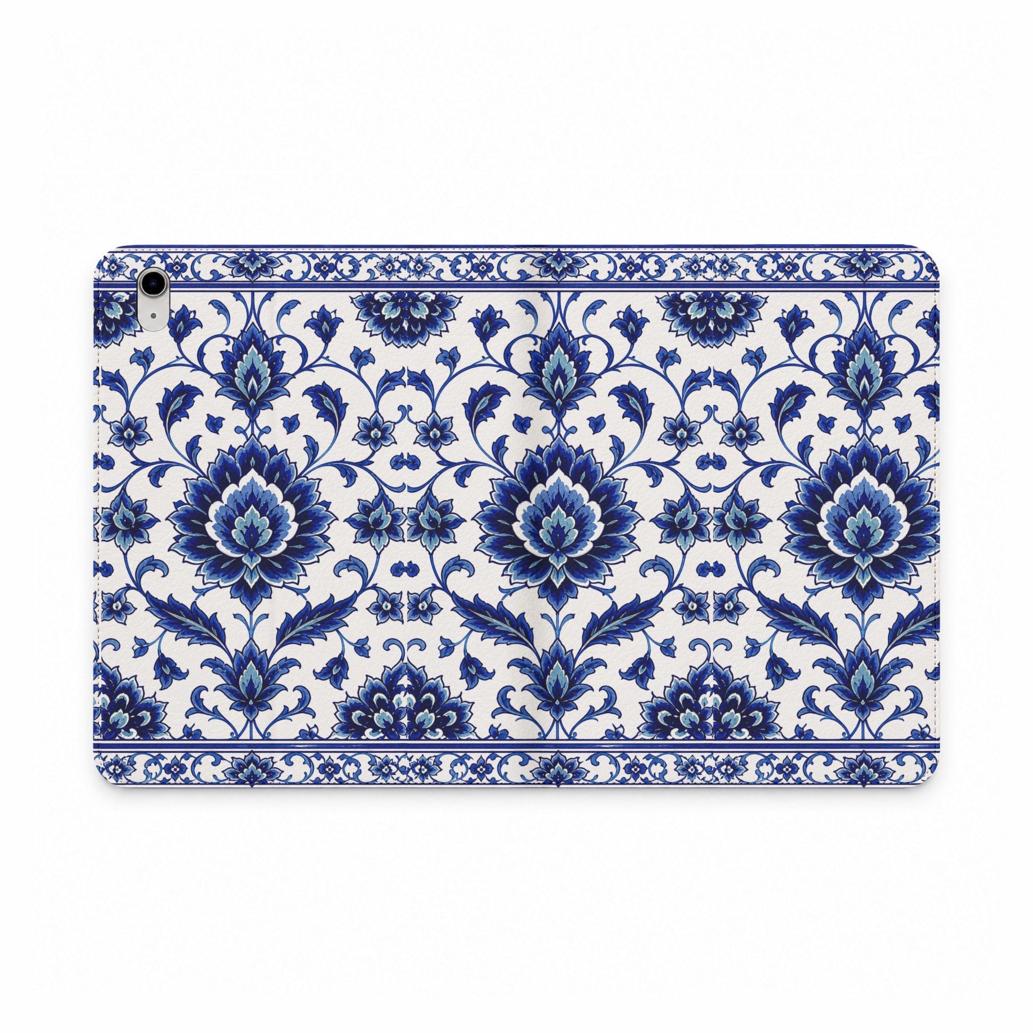 Blue Floral Tablet Folio Case