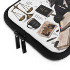 Law School Raven Laptop Sleeve — Cute Scholarly Crow Design for Law Students & Graduates