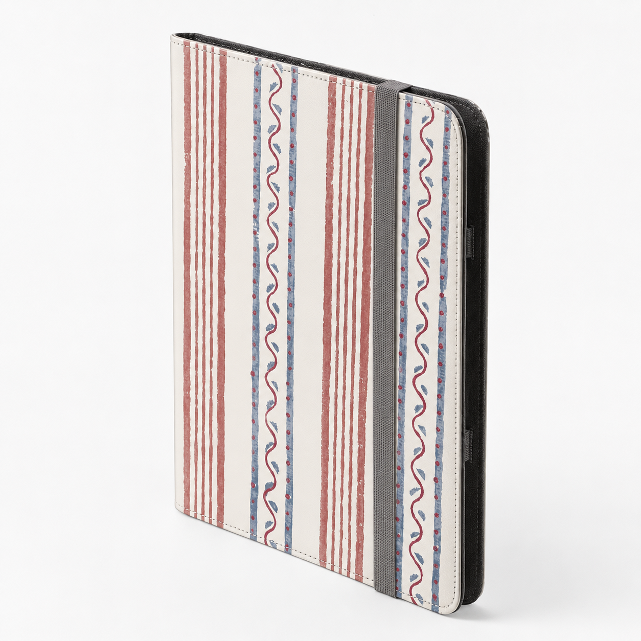 Striped Patriotic Tablet Folio Case — Red, White & Blue Vintage Stripe