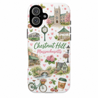 Chestnut Hill Massachusetts Phone Case — Vintage Town Collage Tough Case