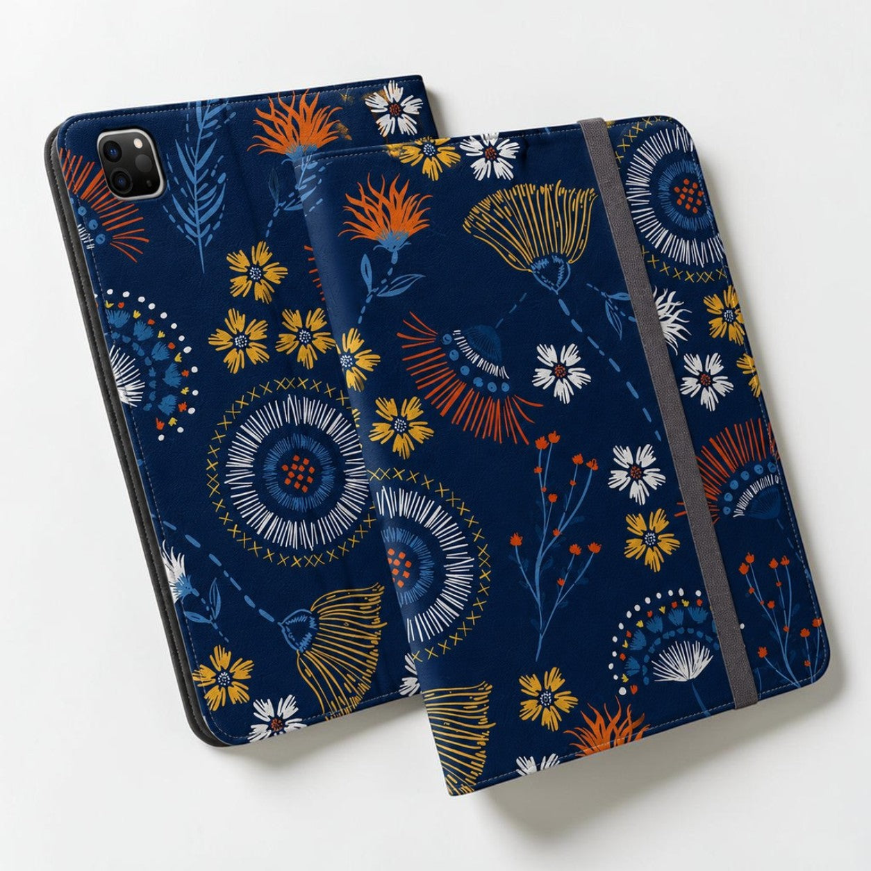 Midnight Wildflower - Tablet Folio Case
