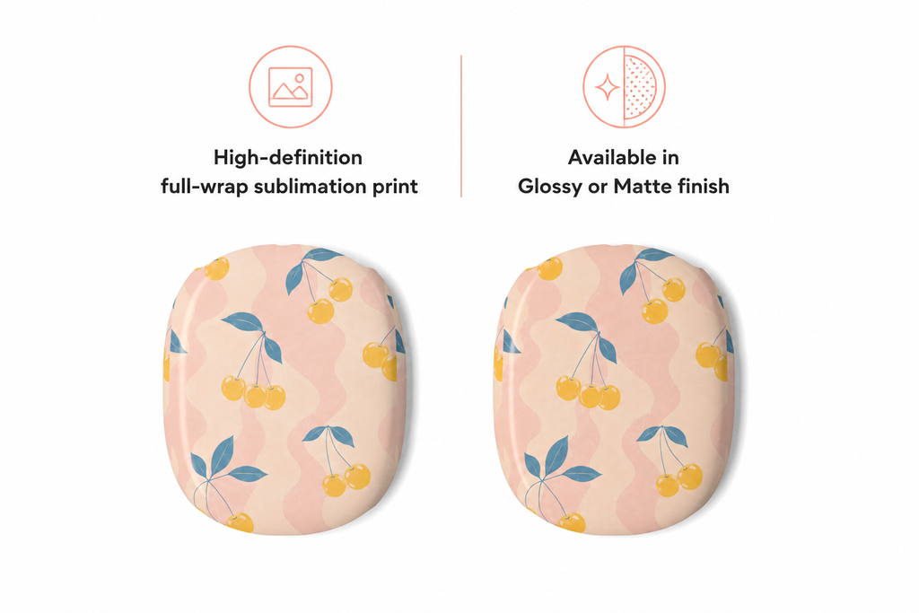 Retro Yellow Cherry - AirPod Max Case
