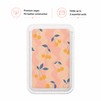 Retro Yellow Cherry - Magsafe Vegan Card Wallet