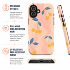 Retro Yellow Cherry - Phone Case